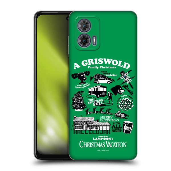National Lampoon's Christmas Vacation Graphics Griswold Family Soft Gel Case for Motorola Moto G73 5G
