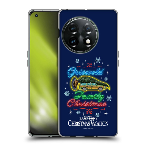 National Lampoon's Christmas Vacation Graphics Neon Lights Soft Gel Case for OnePlus 11 5G