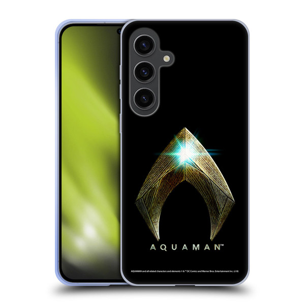 Aquaman Movie Logo Main Black Soft Gel Case for Samsung Galaxy S24+ 5G