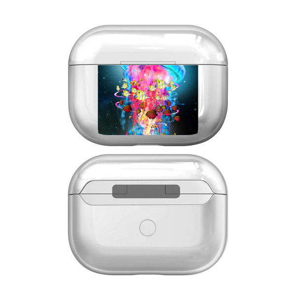 Dave Loblaw Art Mix Jellyfish Clear Hard Crystal Cover Case for Apple AirPods Pro 2 Charging Case