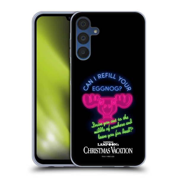 National Lampoon's Christmas Vacation Graphics Eggnog Quote Soft Gel Case for Samsung Galaxy A15