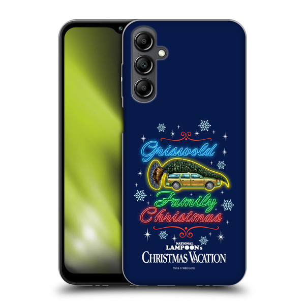National Lampoon's Christmas Vacation Graphics Neon Lights Soft Gel Case for Samsung Galaxy M14 5G