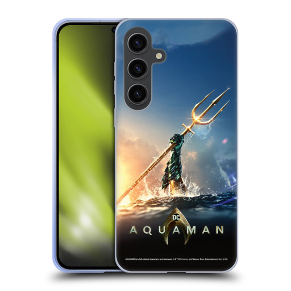 Aquaman Movie Posters Trident of Atlan Soft Gel Case for Samsung Galaxy S24+ 5G