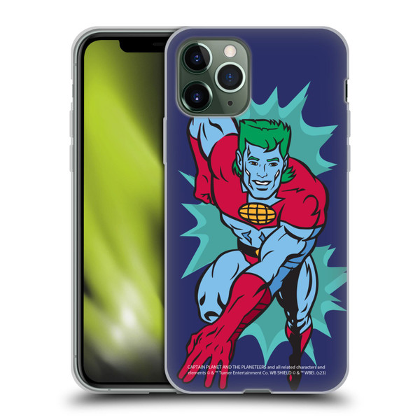 Captain Planet And The Planeteers Graphics Halftone Soft Gel Case for Apple iPhone 11 Pro