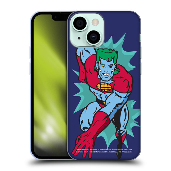 Captain Planet And The Planeteers Graphics Halftone Soft Gel Case for Apple iPhone 13 Mini