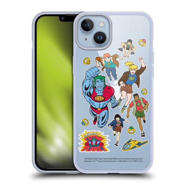 Captain Planet And The Planeteers Graphics Planeteers Soft Gel Case for Apple iPhone 14 Plus