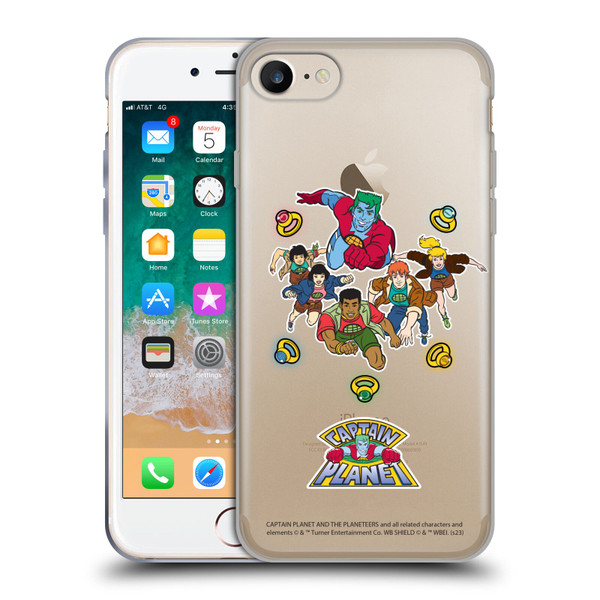 Captain Planet And The Planeteers Graphics Character Art Soft Gel Case for Apple iPhone 7 / 8 / SE 2020 & 2022