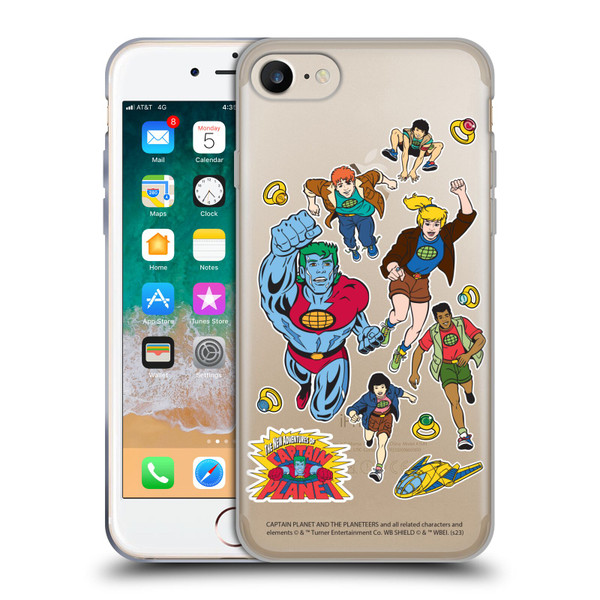 Captain Planet And The Planeteers Graphics Planeteers Soft Gel Case for Apple iPhone 7 / 8 / SE 2020 & 2022
