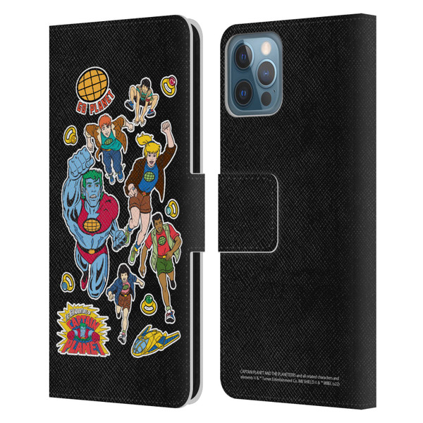 Captain Planet And The Planeteers Graphics Planeteers Leather Book Wallet Case Cover For Apple iPhone 12 / iPhone 12 Pro