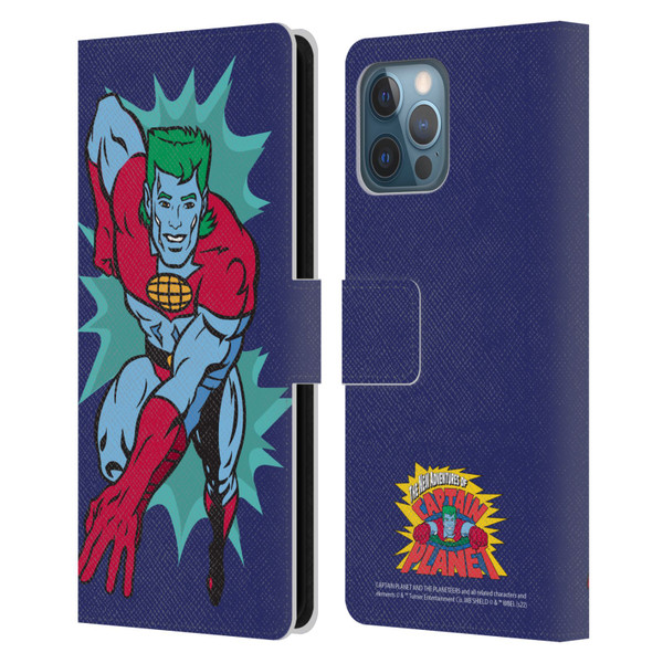 Captain Planet And The Planeteers Graphics Halftone Leather Book Wallet Case Cover For Apple iPhone 12 Pro Max