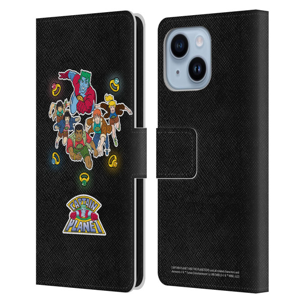 Captain Planet And The Planeteers Graphics Character Art Leather Book Wallet Case Cover For Apple iPhone 14 Plus