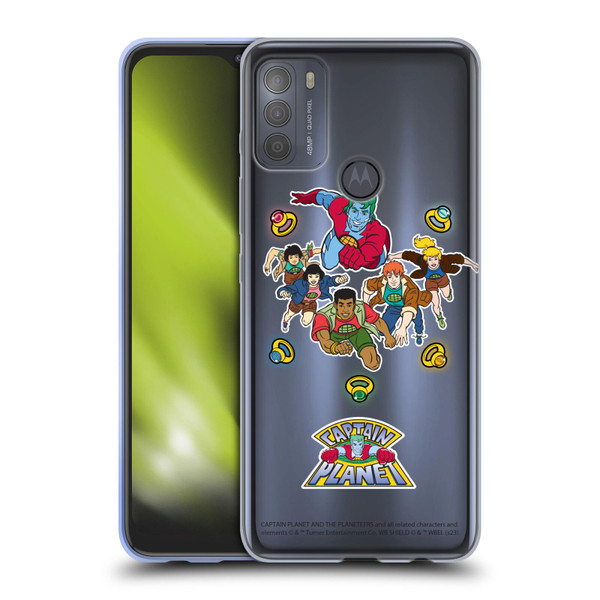 Captain Planet And The Planeteers Graphics Character Art Soft Gel Case for Motorola Moto G50