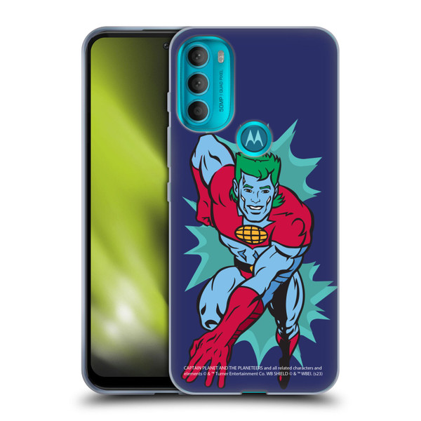 Captain Planet And The Planeteers Graphics Halftone Soft Gel Case for Motorola Moto G71 5G