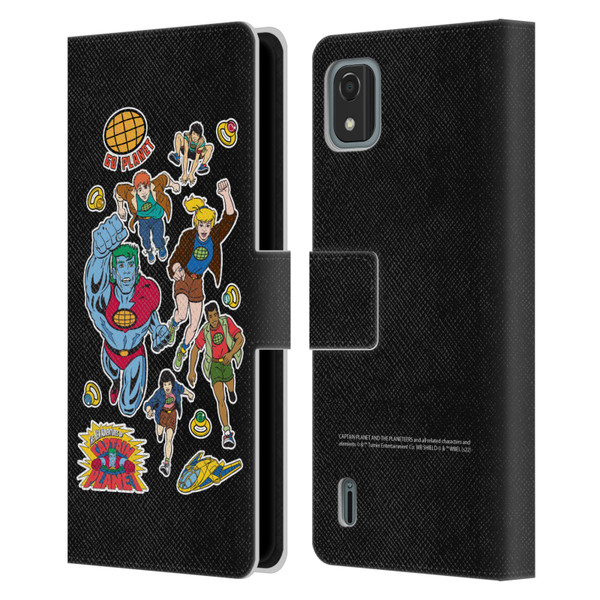 Captain Planet And The Planeteers Graphics Planeteers Leather Book Wallet Case Cover For Nokia C2 2nd Edition