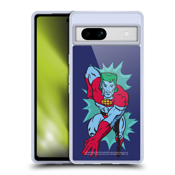 Captain Planet And The Planeteers Graphics Halftone Soft Gel Case for Google Pixel 7a