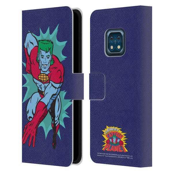 Captain Planet And The Planeteers Graphics Halftone Leather Book Wallet Case Cover For Nokia XR20