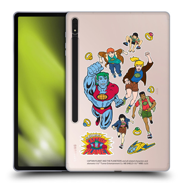 Captain Planet And The Planeteers Graphics Planeteers Soft Gel Case for Samsung Galaxy Tab S8 Plus