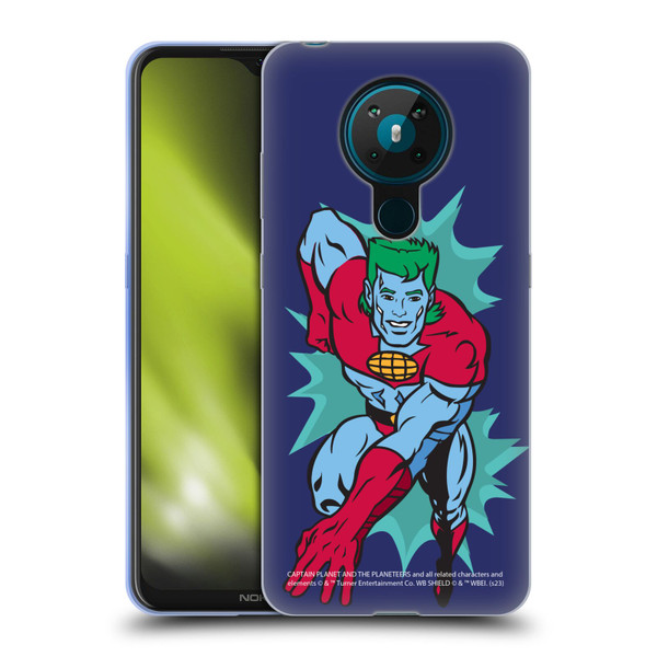 Captain Planet And The Planeteers Graphics Halftone Soft Gel Case for Nokia 5.3