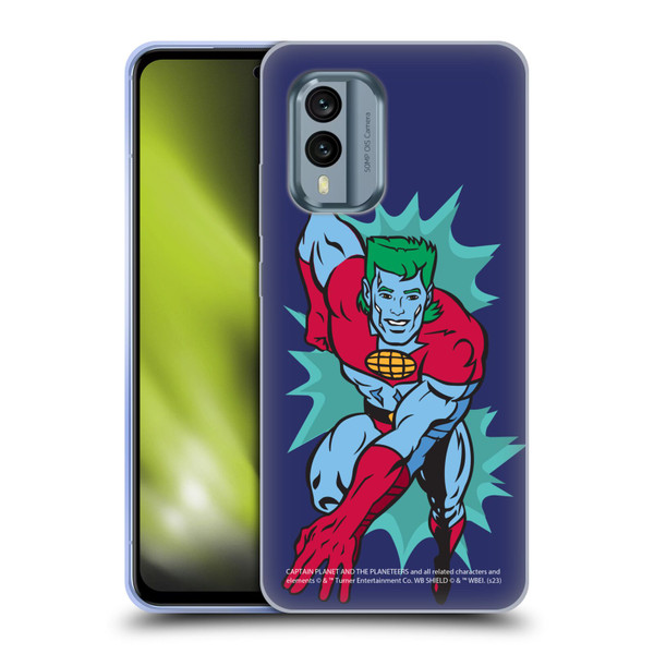 Captain Planet And The Planeteers Graphics Halftone Soft Gel Case for Nokia X30