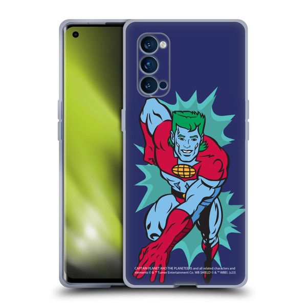 Captain Planet And The Planeteers Graphics Halftone Soft Gel Case for OPPO Reno 4 Pro 5G