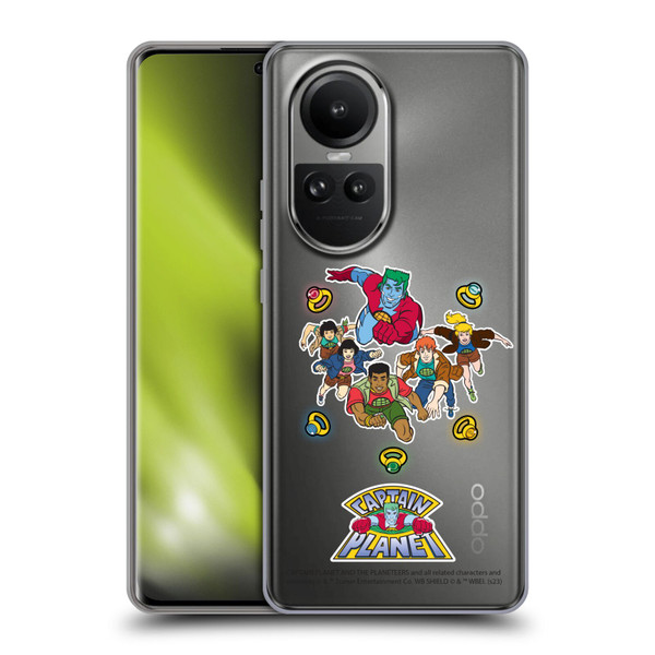Captain Planet And The Planeteers Graphics Character Art Soft Gel Case for OPPO Reno10 5G / Reno10 Pro 5G