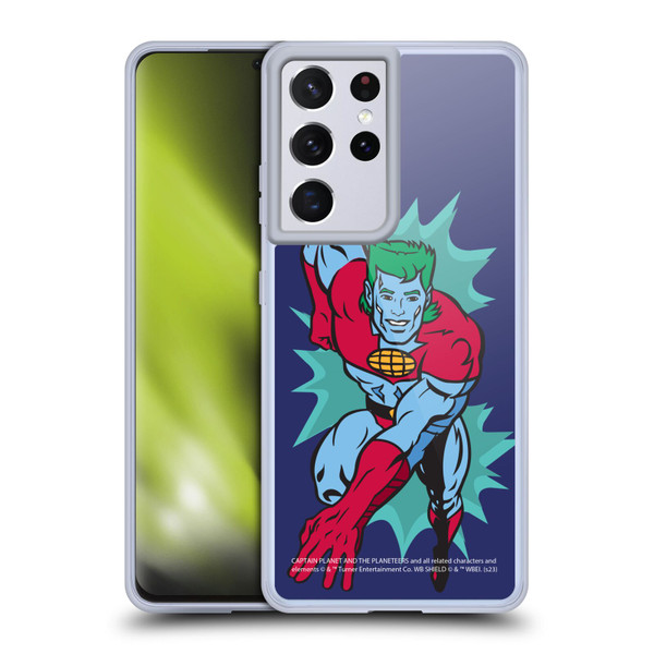 Captain Planet And The Planeteers Graphics Halftone Soft Gel Case for Samsung Galaxy S21 Ultra 5G