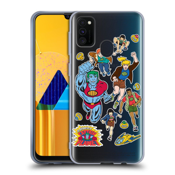 Captain Planet And The Planeteers Graphics Planeteers Soft Gel Case for Samsung Galaxy M30s (2019)/M21 (2020)