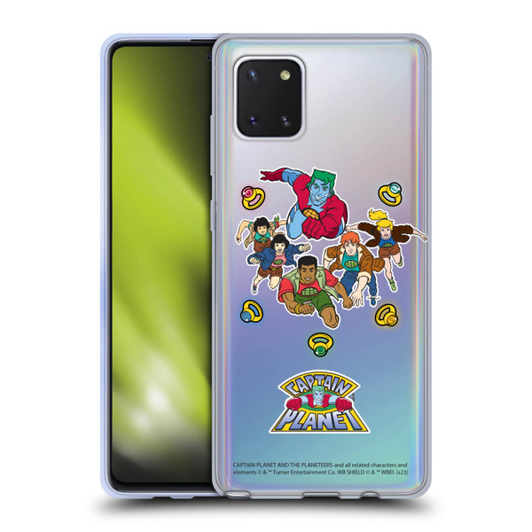 Captain Planet And The Planeteers Graphics Character Art Soft Gel Case for Samsung Galaxy Note10 Lite