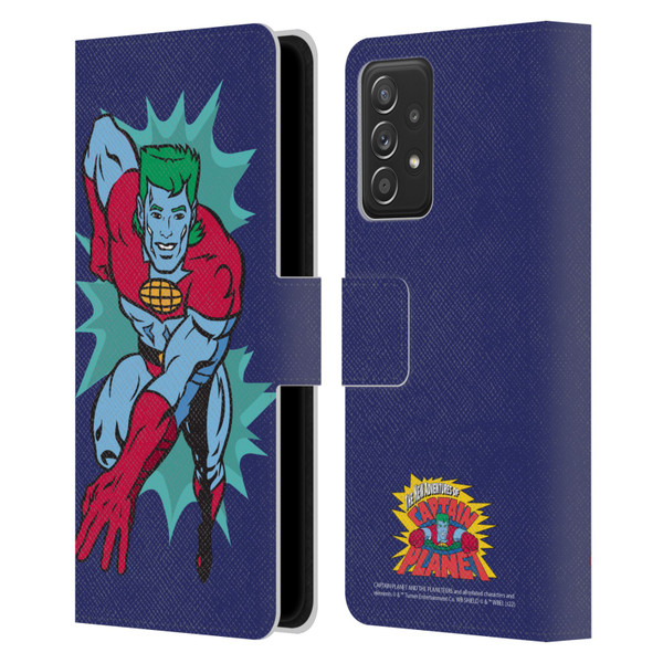 Captain Planet And The Planeteers Graphics Halftone Leather Book Wallet Case Cover For Samsung Galaxy A53 5G (2022)