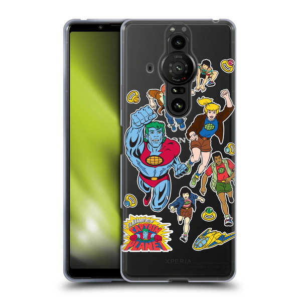 Captain Planet And The Planeteers Graphics Planeteers Soft Gel Case for Sony Xperia Pro-I