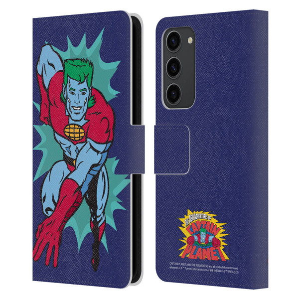 Captain Planet And The Planeteers Graphics Halftone Leather Book Wallet Case Cover For Samsung Galaxy S23+ 5G