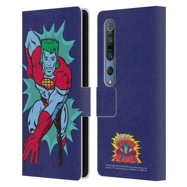 Captain Planet And The Planeteers Graphics Halftone Leather Book Wallet Case Cover For Xiaomi Mi 10 5G / Mi 10 Pro 5G