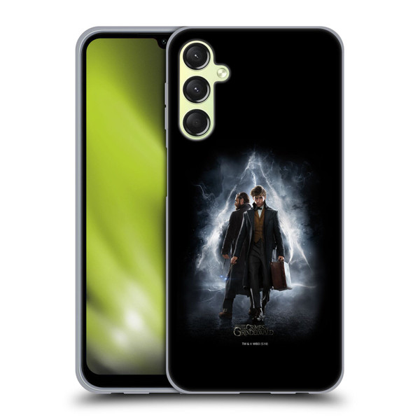 Fantastic Beasts The Crimes Of Grindelwald Key Art Newt & Albus Poster Soft Gel Case for Samsung Galaxy A24 4G / Galaxy M34 5G