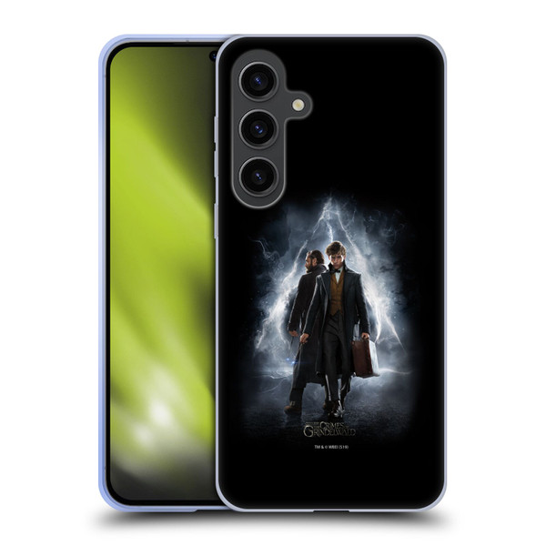 Fantastic Beasts The Crimes Of Grindelwald Key Art Newt & Albus Poster Soft Gel Case for Samsung Galaxy S24+ 5G