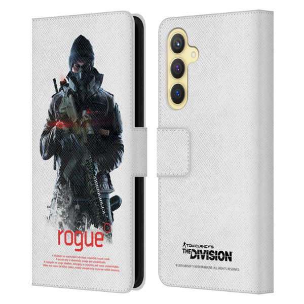 Tom Clancy's The Division Dark Zone Rouge 2 Leather Book Wallet Case Cover For Samsung Galaxy S23 FE 5G