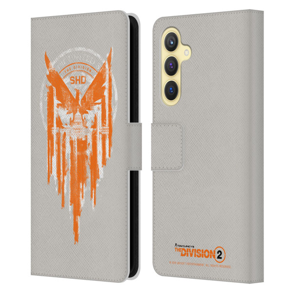 Tom Clancy's The Division 2 Key Art Phoenix Capitol Building Leather Book Wallet Case Cover For Samsung Galaxy S23 FE 5G