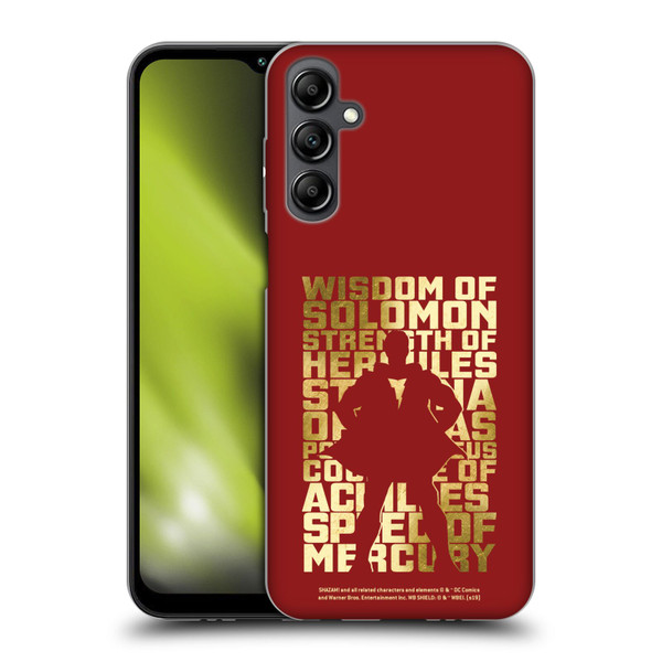 Shazam! 2019 Movie Character Art Typography Soft Gel Case for Samsung Galaxy M14 5G