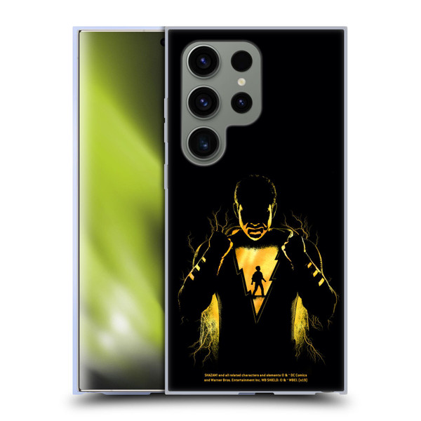 Shazam! 2019 Movie Character Art Lightning Silhouette Soft Gel Case for Samsung Galaxy S24 Ultra 5G