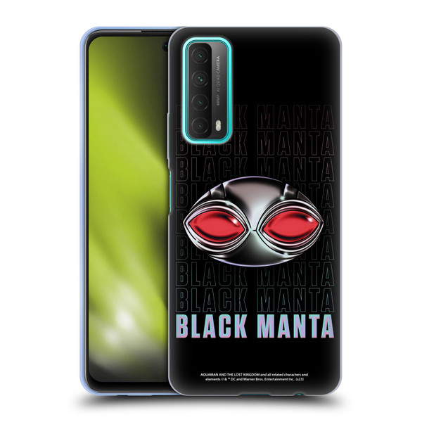 Aquaman And The Lost Kingdom Graphics Black Manta Helmet Soft Gel Case for Huawei P Smart (2021)