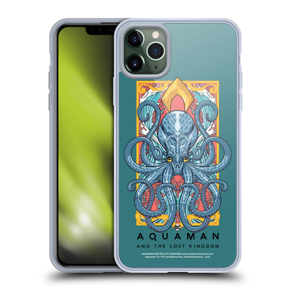 Aquaman And The Lost Kingdom Graphics Topo Soft Gel Case for Apple iPhone 11 Pro Max