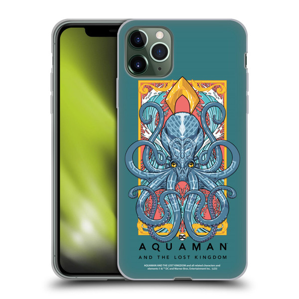 Aquaman And The Lost Kingdom Graphics Topo Soft Gel Case for Apple iPhone 11 Pro Max