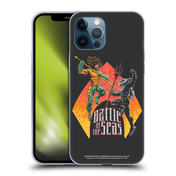 Aquaman And The Lost Kingdom Graphics Battle Of The Seas Soft Gel Case for Apple iPhone 12 Pro Max