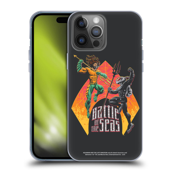 Aquaman And The Lost Kingdom Graphics Battle Of The Seas Soft Gel Case for Apple iPhone 14 Pro Max
