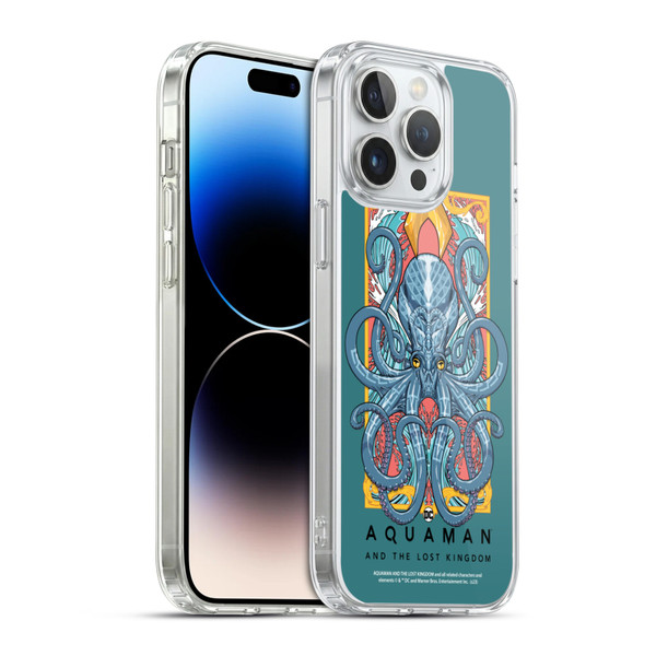 Aquaman And The Lost Kingdom Graphics Octopus Soft Gel Case for Apple iPhone 14 Pro Max & MagSafe