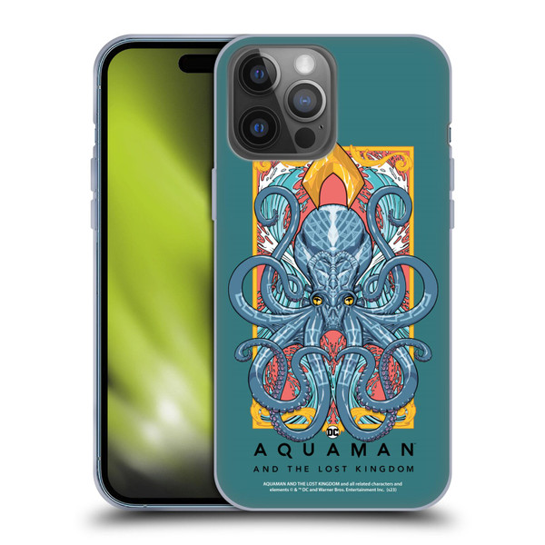 Aquaman And The Lost Kingdom Graphics Topo Soft Gel Case for Apple iPhone 14 Pro Max