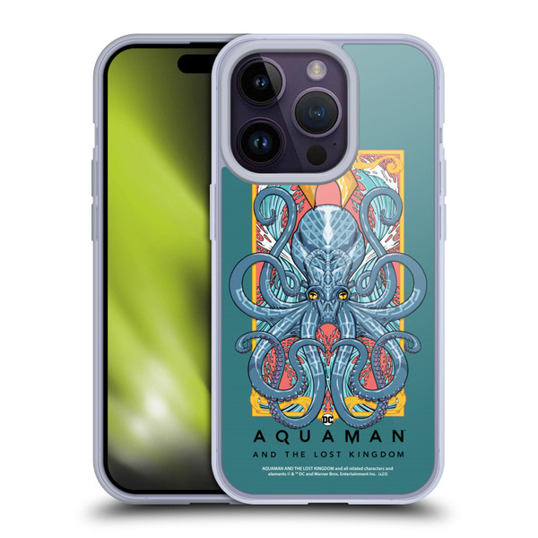 Aquaman And The Lost Kingdom Graphics Topo Soft Gel Case for Apple iPhone 14 Pro