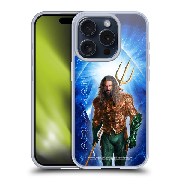 Aquaman And The Lost Kingdom Graphics Arthur Curry Soft Gel Case for Apple iPhone 15 Pro