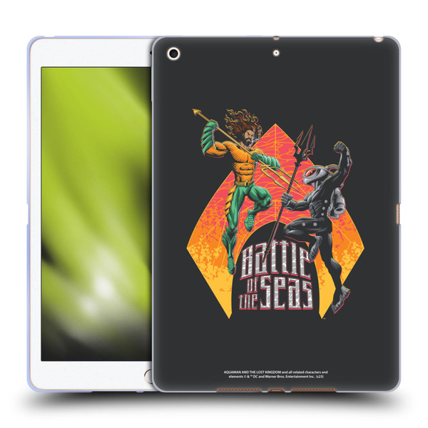 Aquaman And The Lost Kingdom Graphics Battle Of The Seas Soft Gel Case for Apple iPad 10.2 2019/2020/2021
