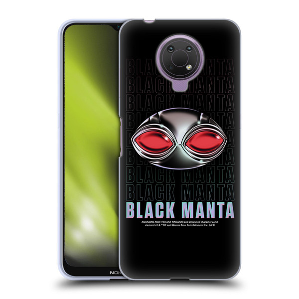 Aquaman And The Lost Kingdom Graphics Black Manta Helmet Soft Gel Case for Nokia G10