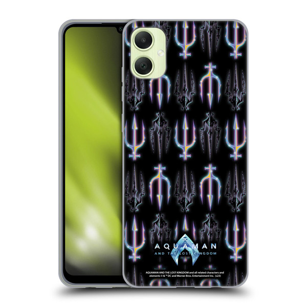 Aquaman And The Lost Kingdom Graphics Trident Pattern Soft Gel Case for Samsung Galaxy A05